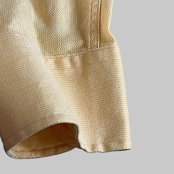 Cintas Casual Button Down Shirt Adults Large Yellow Cotton Comfort Business NWOT - Picture 6 of 10